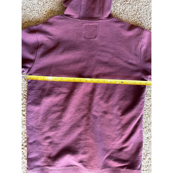 Vans Full Zip Burgundy Hooded Sweat Jacket Medium - Picture 5 of 7